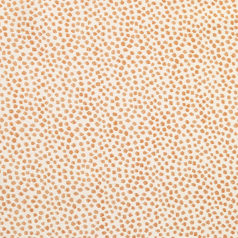 58" Wide All Over Pattern Drapery Upholstery Chenille Fabric Orange/White by The Yard