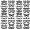 Mardi Gras Masks in Black - 552824740 - Choose Ceramic or Glass Decal - Choose from 3 Different Sizes view 1