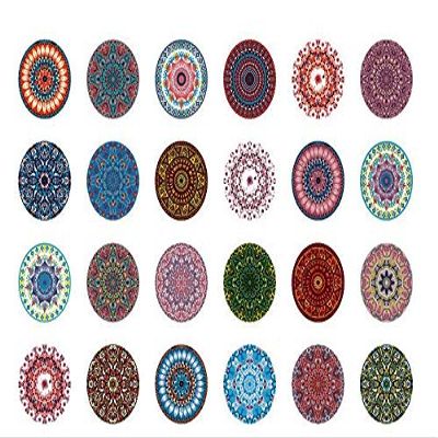 Mandala 1-4887512 - Ceramic Decal - Enamel Decal - Glass Decal - Waterslide Decal - 3 Different Size Sheet (Images) to Choose from. Choose Either Ceramic (Enamel) or Glass Fusing Decals