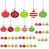 Modern Christmas Balls - 71616 - Ceramic Decal - Enamel Decal - Glass Decal - Waterslide Decal - 3 Different Size Sheet (Images) to Choose from. Choose Either Ceramic (Enamel) or Glass Fusing Decals view 1