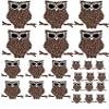Coffee Bean Owls - 4580678 - Ceramic Decal - Enamel Decal - Glass Decal - Waterslide Decal - 3 Different Size Sheet (Images) to Choose from. Choose Either Ceramic (Enamel) or Glass Fusing Decals view 1