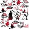 Halloween Horror - 793072 - Ceramic Decal - Enamel Decal - Glass Decal - Waterslide Decal - 3 Different Size Sheet (Images) to Choose from. Choose Either Ceramic (Enamel) or Glass Fusing Decals view 1