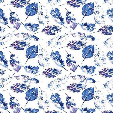 Blue Autumn Leaves - 31227 - Ceramic Decal - Enamel Decal - Glass Decal - Waterslide Decal - 3 Different Size Sheet (Images) to Choose from. Choose Either Ceramic (Enamel) or Glass Fusing Decals