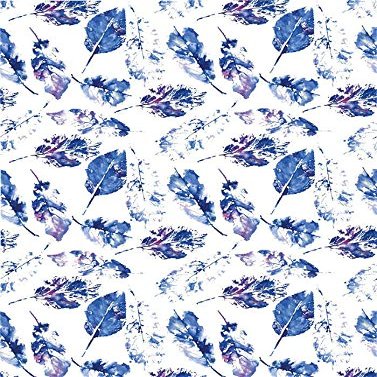 Blue Autumn Leaves - 31227 - Ceramic Decal - Enamel Decal - Glass Decal - Waterslide Decal - 3 Different Size Sheet (Images) to Choose from. Choose Either Ceramic (Enamel) or Glass Fusing Decals