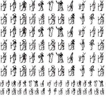 Egyptian Figures - 2152340 - Ceramic Decal - Enamel Decal - Glass Decal - Waterslide Decal - 3 Different Size Sheet (Images) to Choose from. Choose Either Ceramic (Enamel) or Glass Fusing Decals