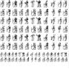 Egyptian Figures - 2152340 - Ceramic Decal - Enamel Decal - Glass Decal - Waterslide Decal - 3 Different Size Sheet (Images) to Choose from. Choose Either Ceramic (Enamel) or Glass Fusing Decals view 1