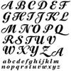 Bold Script Alphabet Monograms - 76657 - Ceramic Decal - Enamel Decal - Glass Decal - Waterslide Decal - 3 Different Size Sheet (images) to Choose from. Choose either Ceramic (Enamel) or Glass Fusing Decals view 1