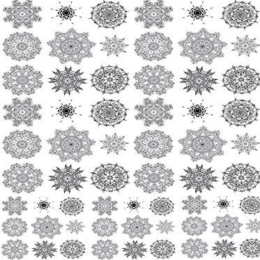 Fancy Dancy Circles - 6216716 - Ceramic Decal - Enamel Decal - Glass Decal - Waterslide Decal - 3 Different Size Sheet (Images) to Choose from. Choose Either Ceramic (Enamel) or Glass Fusing Decals