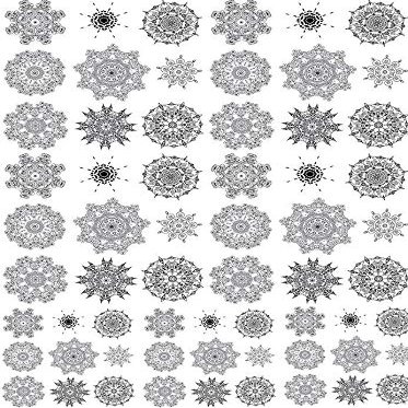 Fancy Dancy Circles - 6216716 - Ceramic Decal - Enamel Decal - Glass Decal - Waterslide Decal - 3 Different Size Sheet (Images) to Choose from. Choose Either Ceramic (Enamel) or Glass Fusing Decals