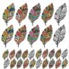 Cheyenne Feathers - 798649 - Ceramic Decal - Enamel Decal - Glass Decal - Waterslide Decal - 3 Different Size Sheet (Images) to Choose from. Choose Either Ceramic (Enamel) or Glass Fusing Decals view 1