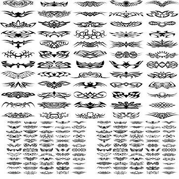 Tattoo Art - 11439669 - Ceramic Decal - Enamel Decal - Glass Decal - Waterslide Decal - 3 Different Size Sheet (Images) to Choose from. Choose Either Ceramic (Enamel) or Glass Fusing Decals