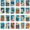 Asian Collage Rectangle - 46112 - Ceramic Decal - Enamel Decal - Glass Decal - Waterslide Decal - 3 Different Size Sheet (Images) to Choose from. Choose Either Ceramic (Enamel) or Glass Fusing Decals view 1