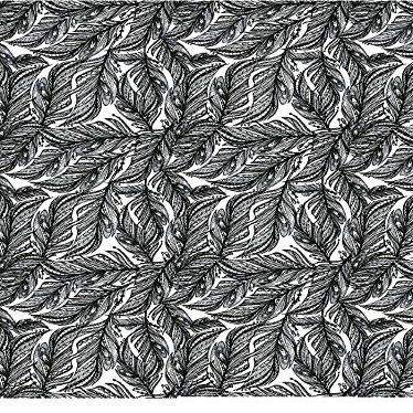 Elegant Feather Pattern - 20839 - Ceramic Decal - Enamel Decal - Glass Decal - Waterslide Decal - 3 Different Size Sheet (Images) to Choose from. Choose Either Ceramic (Enamel) or Glass Fusing Decals