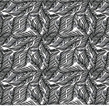 Elegant Feather Pattern - 20839 - Ceramic Decal - Enamel Decal - Glass Decal - Waterslide Decal - 3 Different Size Sheet (Images) to Choose from. Choose Either Ceramic (Enamel) or Glass Fusing Decals