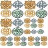 Celtic Knots - 66714 - Ceramic Decal - Enamel Decal - Glass Decal - Waterslide Decal - 3 Different Size Sheet (Images) to Choose from. Choose Either Ceramic (Enamel) or Glass Fusing Decals view 1