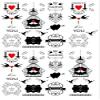 Valentine Bits - 15253 - Ceramic Decal - Enamel Decal - Glass Decal - Waterslide Decal - 3 Different Size Sheet (Images) to Choose from. Choose Either Ceramic (Enamel) or Glass Fusing Decals view 1
