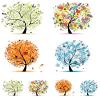 Summer Trees - 48376 - Ceramic Decal - Enamel Decal - Glass Decal - Waterslide Decal - 3 Different Size Sheet (Images) to Choose from. Choose Either Ceramic (Enamel) or Glass Fusing Decals view 1