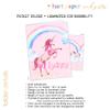 Rainbow Unicorn Pocket Folder Gift Name Back to School Supplies Teacher Office Birthday Girl Boy Adult Kids Custom Personalized Custom view 2