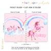 Rainbow Unicorn Pocket Folder Gift Name Back to School Supplies Teacher Office Birthday Girl Boy Adult Kids Custom Personalized Custom view 4