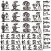 Wedding Souls - 300239 - Ceramic Decal - Enamel Decal - Glass Decal - Waterslide Decal - 3 Different Size Sheet (Images) to Choose from. Choose Either Ceramic (Enamel) or Glass Fusing Decals view 1