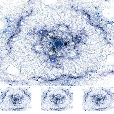Exotic in Blue - 10828 - Ceramic Decal - Enamel Decal - Glass Decal - Waterslide Decal - 3 Different Size Sheet (Images) to Choose from. Choose Either Ceramic (Enamel) or Glass Fusing Decals