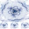 Exotic in Blue - 10828 - Ceramic Decal - Enamel Decal - Glass Decal - Waterslide Decal - 3 Different Size Sheet (Images) to Choose from. Choose Either Ceramic (Enamel) or Glass Fusing Decals view 1