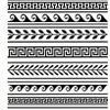 Greek Borders - 32303 - Ceramic Decal - Enamel Decal - Glass Decal - Waterslide Decal - 3 Different Size Sheet (Images) to Choose from. Choose Either Ceramic (Enamel) or Glass Fusing Decals view 1