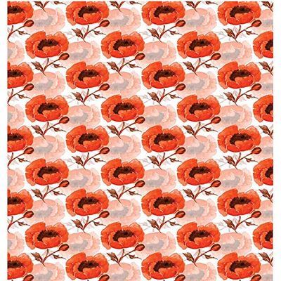 Love Among The Poppies - 47232 - Ceramic Decal - Enamel Decal - Glass Decal - Waterslide Decal - 3 Different Size Sheet (Images) to Choose from. Choose Either Ceramic (Enamel) or Glass Fusing Decals