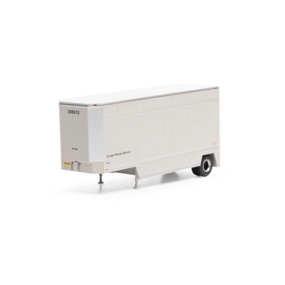 Athearn HO RTR 28' Drop Sill TrailerUPS/No Shield #296613 ATH90204 HO Vehicles