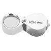 Folding Pocket Magnifier, 30X / 20X Portable Folding Pocket Loupe for Jewelry Checking Reading(30X) view 2
