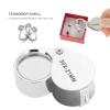Folding Pocket Magnifier, 30X / 20X Portable Folding Pocket Loupe for Jewelry Checking Reading(30X) view 3