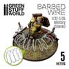 Greenstuff World GSWD-9102 1/32-35 Diorama Material, Barbed Wire (Cable Diameter 0.04 inches (0.9 mm), 16.4 ft (5 m), Hobby Material view 3