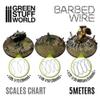 Greenstuff World GSWD-9102 1/32-35 Diorama Material, Barbed Wire (Cable Diameter 0.04 inches (0.9 mm), 16.4 ft (5 m), Hobby Material view 4