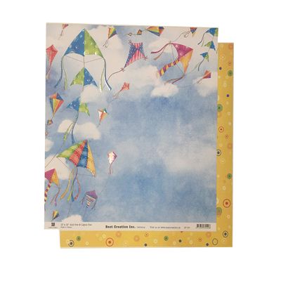 Best Creation 12"x12" Scrapbooking Paper (Blue Sky Kites)