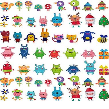 Funny Animals - 97689 - Ceramic Decal - Enamel Decal - Glass Decal - Waterslide Decal - 3 Different Size Sheet (Images) to Choose from. Choose Either Ceramic (Enamel) or Glass Fusing Decals