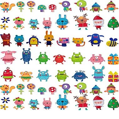 Funny Animals - 97689 - Ceramic Decal - Enamel Decal - Glass Decal - Waterslide Decal - 3 Different Size Sheet (Images) to Choose from. Choose Either Ceramic (Enamel) or Glass Fusing Decals