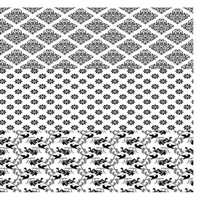 Black Designer Elements - 152787 - Ceramic Decal - Enamel Decal - Glass Decal - Waterslide Decal - 3 Different Size Sheet (images) to Choose from. Choose either Ceramic (Enamel) or Glass Fusing Decals