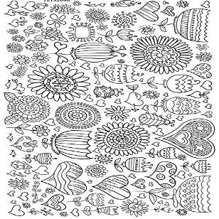 Hearts and Flowers - 12192086 - Ceramic Decal - Enamel Decal - Glass Decal - Waterslide Decal - 3 Different Size Sheet (Images) to Choose from. Choose Either Ceramic (Enamel) or Glass Fusing Decals