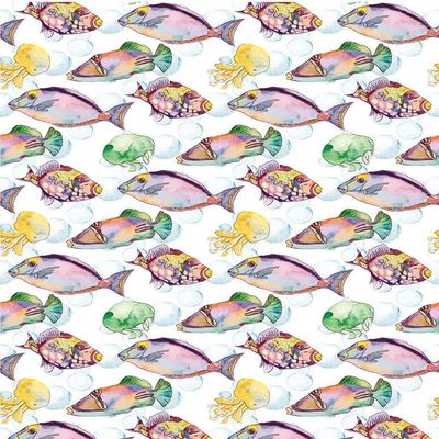 Fish of The Tropics - 34143689 - Ceramic Decal - Enamel Decal - Glass Decal - Waterslide Decal - 3 Different Size Sheet (Images) to Choose from. Choose Either Ceramic (Enamel) or Glass Fusing Decals