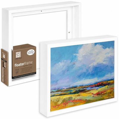 Ampersand Float Frame 1.5In Bold 12X16 White