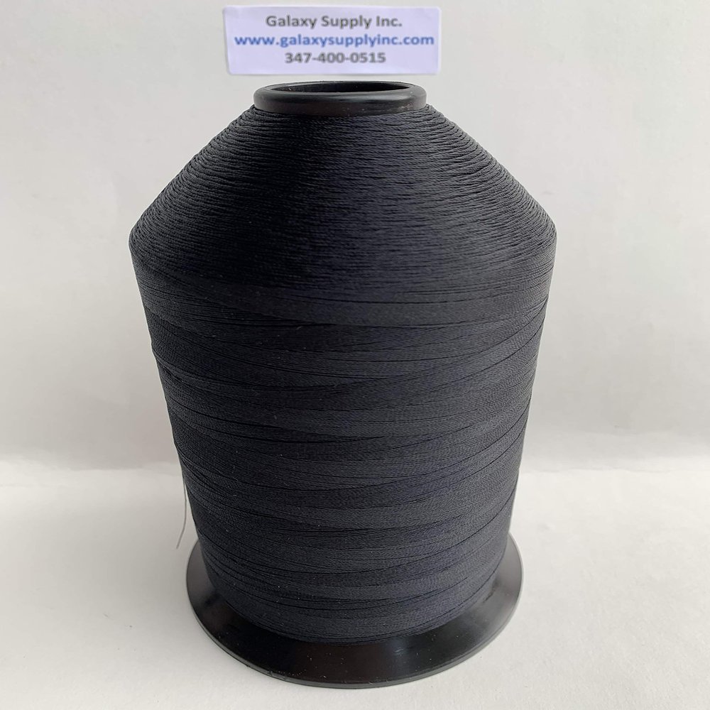 Upholstery Nylon 69 Thread. Black 16oz, Made in U.S.A, Sold by 3 spools Free with Three Piece Galaxy Supply 5" Seam Ripper.