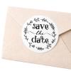 ZLKAPT Save the Date Stickers for Wedding Invitations: 1.6 Inch Round Wedding Envelope Seal Stickers for Bridal Shower, Engagement Party, Invitation Seals, Favor Bags, 120 PCS view 1