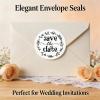 ZLKAPT Save the Date Stickers for Wedding Invitations: 1.6 Inch Round Wedding Envelope Seal Stickers for Bridal Shower, Engagement Party, Invitation Seals, Favor Bags, 120 PCS view 2