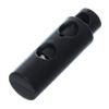 Paracord Planet Dual Barrel Spring Cord Lock - Plastic Black Cord Stoppers for 1/8" Paracord - 50 Pack view 2