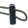 Paracord Planet Dual Barrel Spring Cord Lock - Plastic Black Cord Stoppers for 1/8" Paracord - 50 Pack view 3