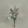 Factory Direct Craft Snowy Long Pine Berry Spray view 1