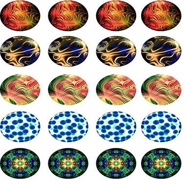 Super Bright Circles - 98919 - Ceramic Decal - Enamel Decal - Glass Decal - Waterslide Decal - 3 Different Size Sheet (Images) to Choose from. Choose Either Ceramic (Enamel) or Glass Fusing Decals