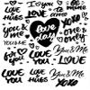 Words of Love - 99104530 - Ceramic Decal - Enamel Decal - Glass Decal - Waterslide Decal - 3 Different Size Sheet (Images) to Choose from. Choose Either Ceramic (Enamel) or Glass Fusing Decals view 1