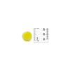 0.75 inch Yellow Mini Craft Pom Poms 100 Pieces view 4
