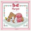 CaptainCrafts Cross Stitch Kits Counted Cross Stitch Unprinted Fabrics Cross Stitching DIY Art DMC Needlecrafts Embroidery Kit for Adults (White, Sleeping Baby Bear (Pink)) view 1